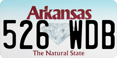 AR license plate 526WDB