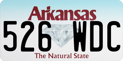 AR license plate 526WDC