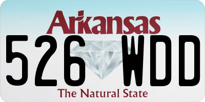 AR license plate 526WDD