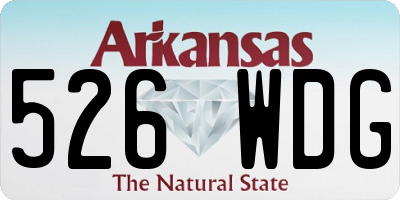 AR license plate 526WDG