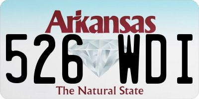 AR license plate 526WDI