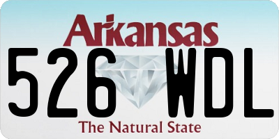 AR license plate 526WDL