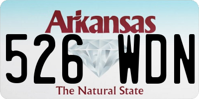 AR license plate 526WDN