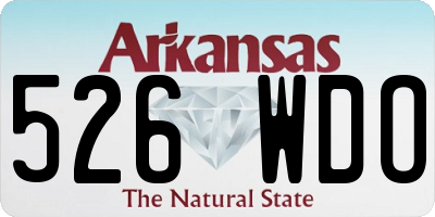 AR license plate 526WDO