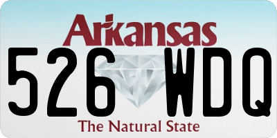 AR license plate 526WDQ