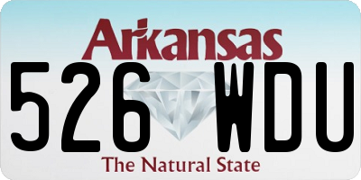 AR license plate 526WDU