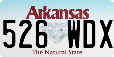 AR license plate 526WDX