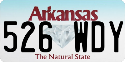 AR license plate 526WDY
