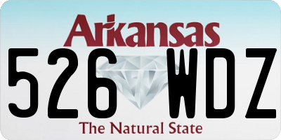 AR license plate 526WDZ