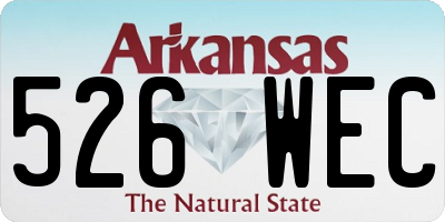 AR license plate 526WEC