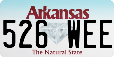 AR license plate 526WEE