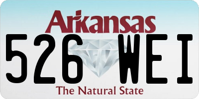 AR license plate 526WEI