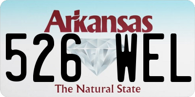 AR license plate 526WEL