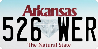 AR license plate 526WER