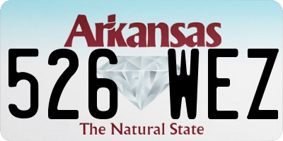 AR license plate 526WEZ