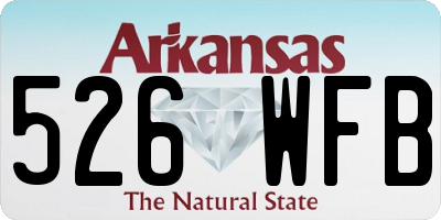 AR license plate 526WFB