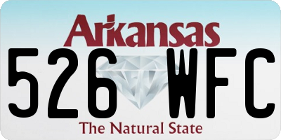 AR license plate 526WFC