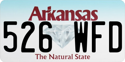 AR license plate 526WFD