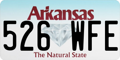 AR license plate 526WFE