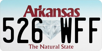 AR license plate 526WFF