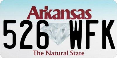 AR license plate 526WFK