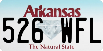 AR license plate 526WFL