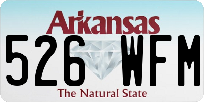 AR license plate 526WFM