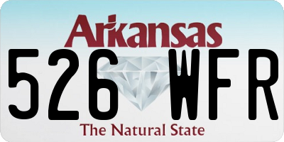 AR license plate 526WFR