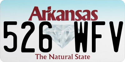 AR license plate 526WFV
