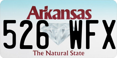 AR license plate 526WFX