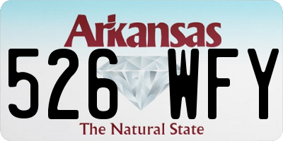 AR license plate 526WFY