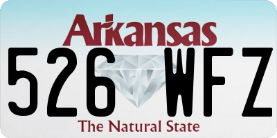 AR license plate 526WFZ