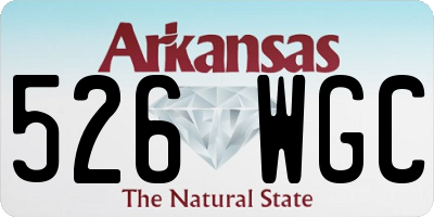 AR license plate 526WGC