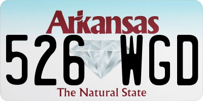 AR license plate 526WGD
