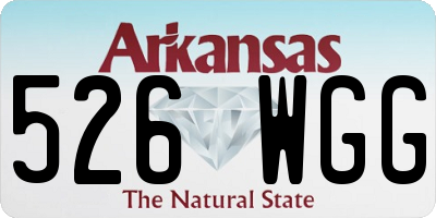 AR license plate 526WGG