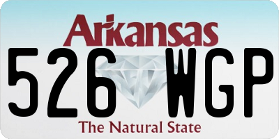 AR license plate 526WGP