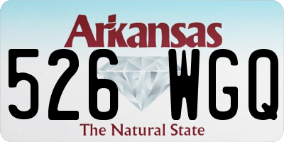AR license plate 526WGQ