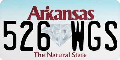 AR license plate 526WGS