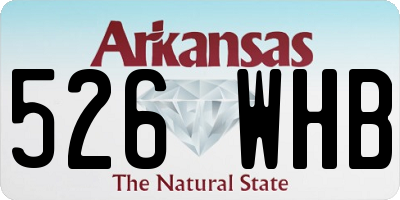 AR license plate 526WHB