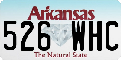 AR license plate 526WHC