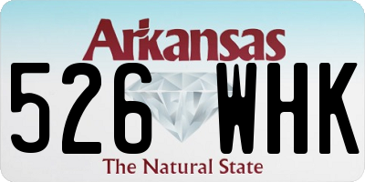 AR license plate 526WHK