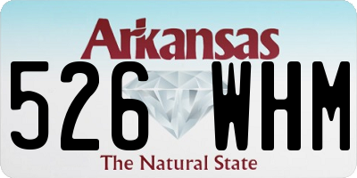 AR license plate 526WHM