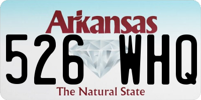 AR license plate 526WHQ