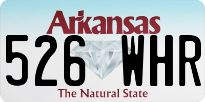 AR license plate 526WHR