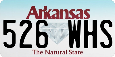 AR license plate 526WHS