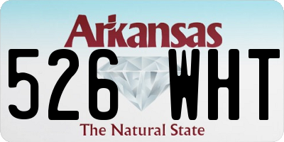 AR license plate 526WHT