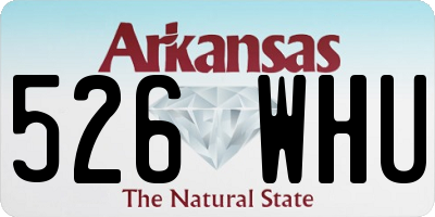 AR license plate 526WHU