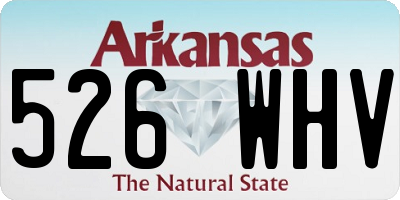AR license plate 526WHV