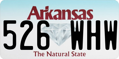 AR license plate 526WHW