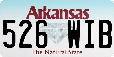 AR license plate 526WIB